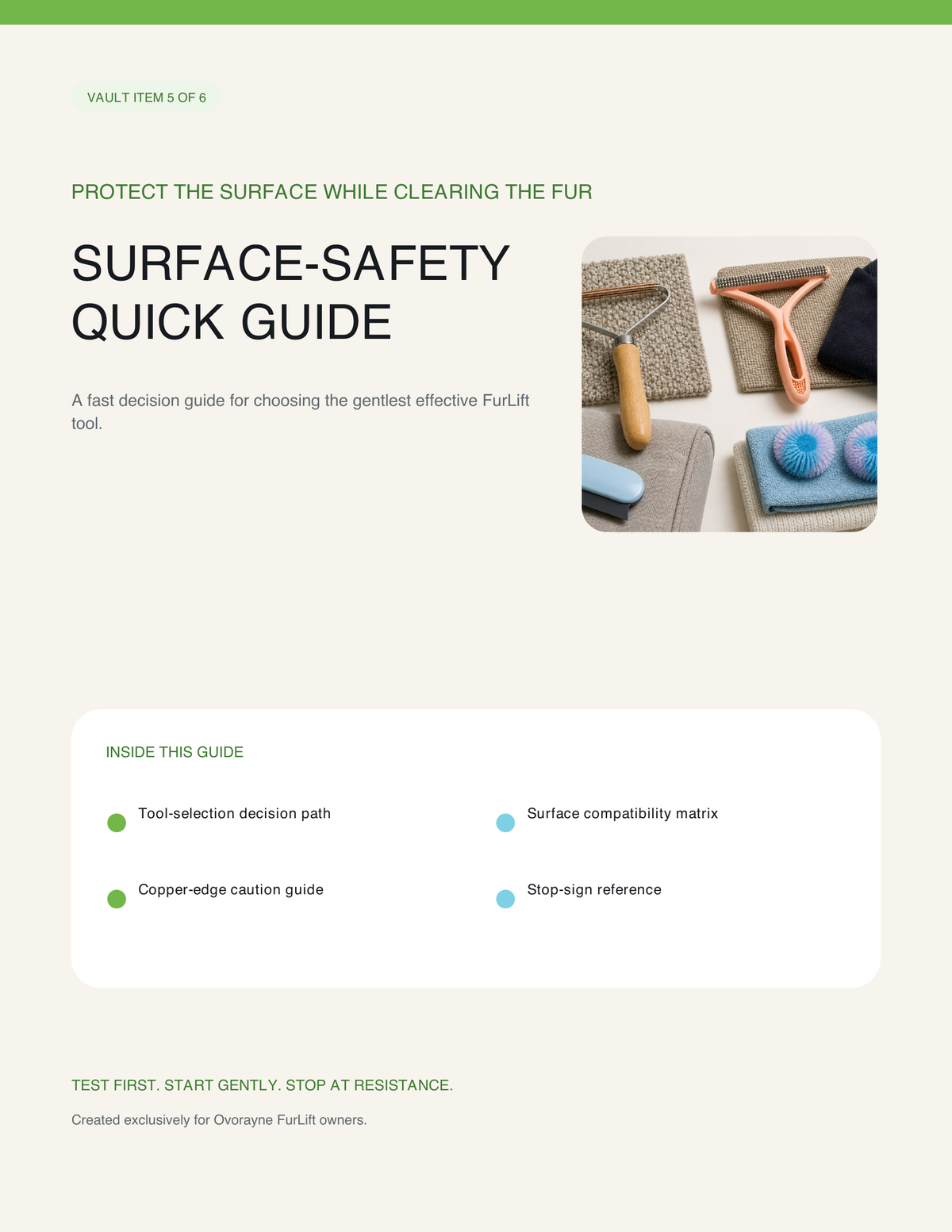 Ovorayne FurLift System Guide Vault