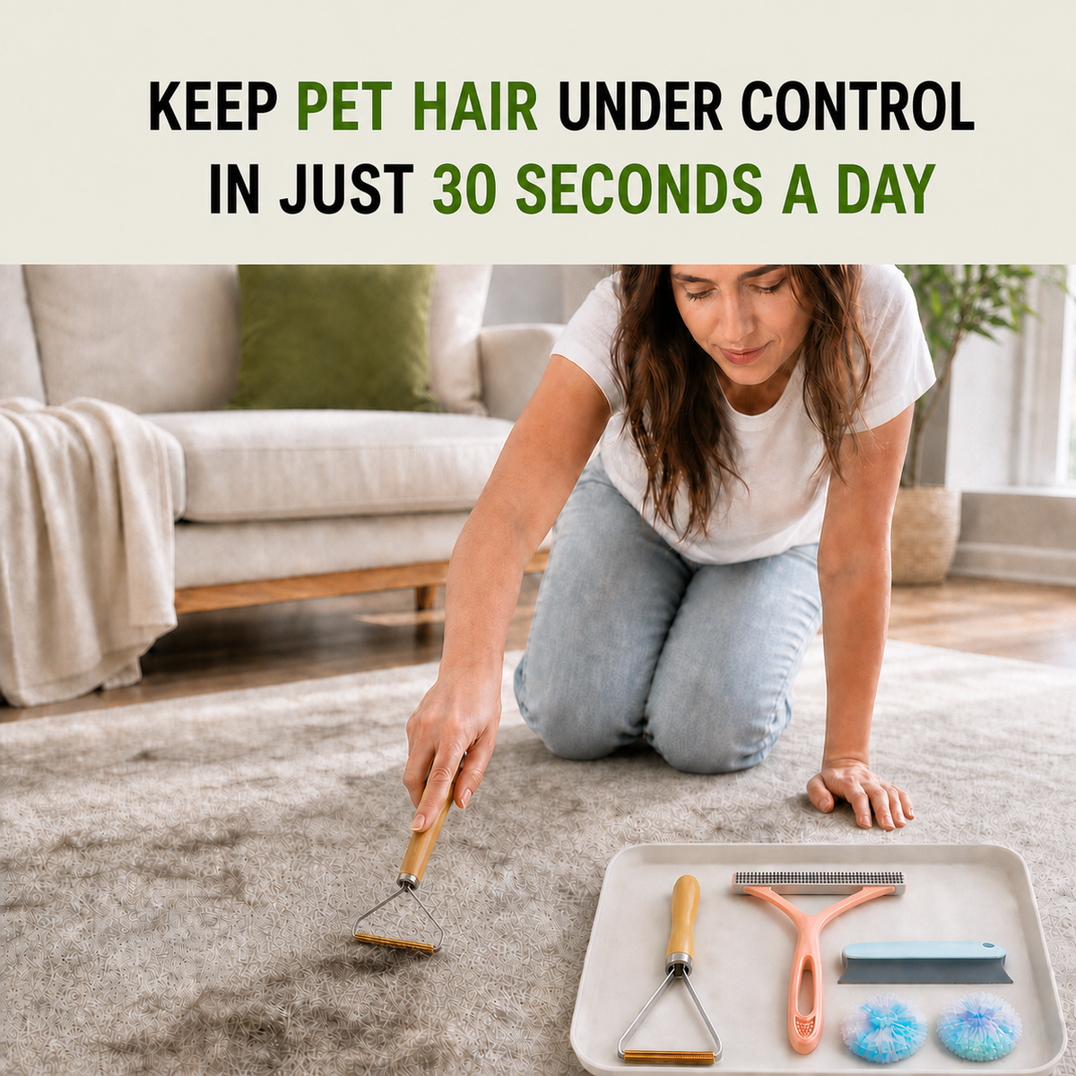 Ovorayne FurLift System — 6-Piece Pet Hair Removal Kit